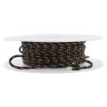 Cordon paracorde fond marron fil jaune blanc &Oslash; 3mm - 56