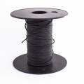 Cordon lacet coton cir&eacute; 1mm noir - 56