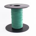 Cordon lacet coton cir&eacute; 1mm vert vif - 56