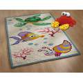 Tapis smyrnalaine seul - Fonds marins 50 x 100 - 64