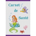 Kit -Protège carnet de santé-Sirène et fonds marin - 64