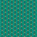 Tissu petales turquoise - 64