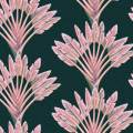 Tissu Arbre du voyageur jungle rose - 64