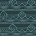Tissu gamme azteque lagon - 64