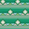 Tissu gamme azteque multicouleur - 64