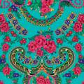 Tissu baltes turquoise - 64