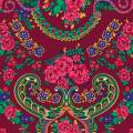 Tissu baltes bordeaux - 64
