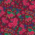 Tissu Bohème bordeaux - 64