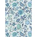 Tissu passiflore bleu - 64