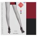 Bas Clio couture tient seul 10D t1 noir/rouge - 66