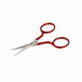 Ciseaux broder Bohin "soft touch" rouge 9cm étui - 70