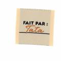 &Eacute;tiquette &agrave; coudre "fait par tata" - vrac - 70