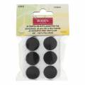 Pastilles adhésives noires 20 mm x 20 - 70
