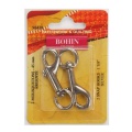 Mousqueton argent gm 45mm x2 - 70