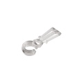 Agrafe anneaux bois blanc 2 branches - 70