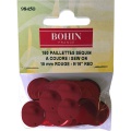 Sequin paillette 15mm rouge x150u - 70