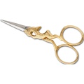 Ciseaux broderie lièvre doré 10cm - 70