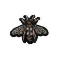 Bijou à coudre abeille brodee gris- 6x5 cm - 70