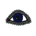 Bijou à coudre œil bleu fonce - 7 x 4 cm - 70