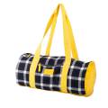 Sac tricot tartan jaune - 45 x 22 cm - 70