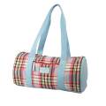 Sac tricot tartan bleu - 45 x 22 cm - 70