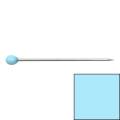 Epingle tête de verre 30x0,60mm x80 bleu - 70