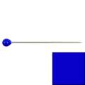 Epingle tête de verre 30x0,60mm x80 bleu sombre - 70
