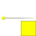 Epingle tête de verre 30x0,60mm x80 jaune - 70