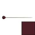 Epingle tête de verre 30x0,60mm x80 marron - 70