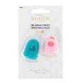 Doigtier tire aiguille silicone bleu rose L + M - 70