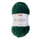 Gros fil chenille Cloudy Stafil amigurumi vert fonc&eacute; 200g - 14
