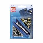 Rivets jean's+outil argent / acier antique - 17
