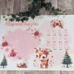 Tissu de L'atelier de Jess & Caro panneau couverture anniversaire lily - 179