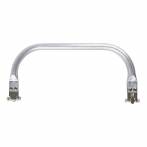 Fermoir en aluminium pour sacs et pochettes 20x9 cm - 408