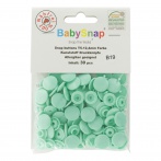 Bouton pression plastique BabySnap® rond menthe - 408