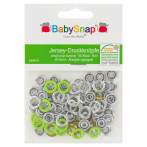 Pression anneau métal jersey BabySnap® 10mm vert - 408