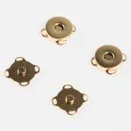 Bouton fermoir aimanté à coudre 18mm doré (2u x 3 cartes) - 408