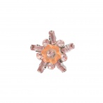 Strass saumon orangé x4 - 408