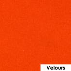 Flock effet velours orange - 408