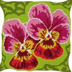 Kit coussin soudan - Fleurs de pensée - 47