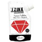 Izink diamond peinture paillette rouge 80ml - 470