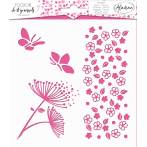 Pochoir Aladine nature 15x15cm - 470