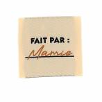 &Eacute;tiquette &agrave; coudre "fait par mamie" - vrac - 70