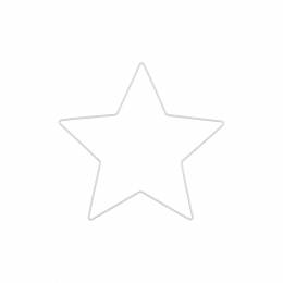 Étoile métallique blanc 10cm x2 - 1000