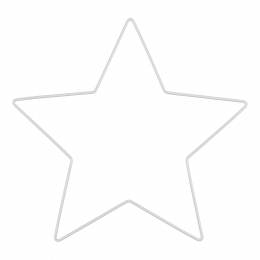 Étoile métallique blanc 25cm x2 - 1000