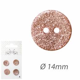 Boutons nacre akoya 14mm rose - 1000