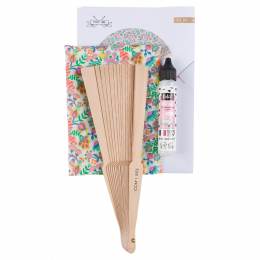 Kit d'éventail grand modèle en Liberty Com'1 Idée - 1000
