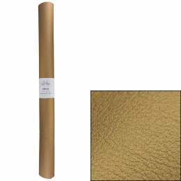 Tissu simili cuir de 50cm x 70cm marron doré - 106