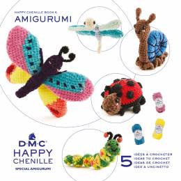 Livret DMC amigurumi Happy Chenille 5 mod&egrave;les - 12