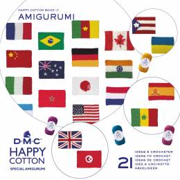 Livre DMC Happy Cotton crochet drapeaux - 12